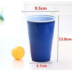 <span class=keywords><strong>Jeu</strong></span> à boire <span class=keywords><strong>jeu</strong></span> de bière <span class=keywords><strong>pong</strong></span> set Beer <span class=keywords><strong>Pong</strong></span> Party Cups Tasse rouge et bleue 16 OZ balle de tennis de table pour jeux de bière bienvenue Custom - Product Image 3