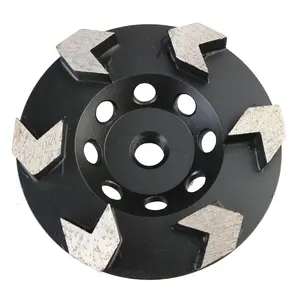 JDK 4.5英寸金刚石箭头砂轮金刚石杯砂轮，用于涂层去除、混凝土、砖石、油漆、环氧树脂、胶水和乳香