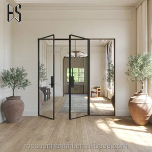 Porta a Battente in Alluminio di Alta Qualità con Isolamento Acustico e Vetro Temperato per Decorazione Interna del <span class=keywords><strong>Soggiorno</strong></span> - Product Image 3