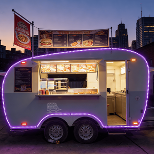 Chariot à glaces, remorque de restauration de type spécial, remorque de concession alimentaire, remorque mobile pour boissons, remorque tractable pour hot-dogs - Product Image 4