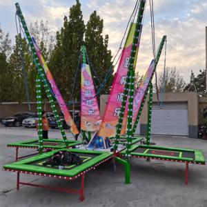 Trampolín Elástico <span class=keywords><strong>LONGBO</strong></span> BUNGEE OUTDOOR a Precio Económico, Juegos Mecánicos para Niños, Equipo para Parques de Diversiones sobre Remolque, Capacidad para 4 Personas - Product Image 6