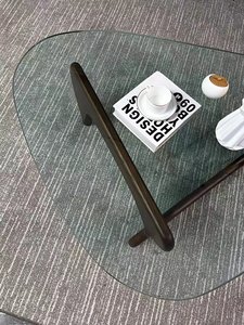 Nordic Retro-vintage Modern Isamu for Solid Wood Frame Ultra-minimalist Coffee <b>Table</b> <b>Table</b> Requires Assembly - Product Image 6