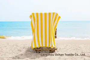 Ben <span class=keywords><strong>Kaufman</strong></span> Paquete de 6 Toallas de Playa Desechables de Microfibra Terry, Estampadas, 90*180cm, Rayas Cabana, Suaves y Absorbentes, para Uso Doméstico - Product Image 5