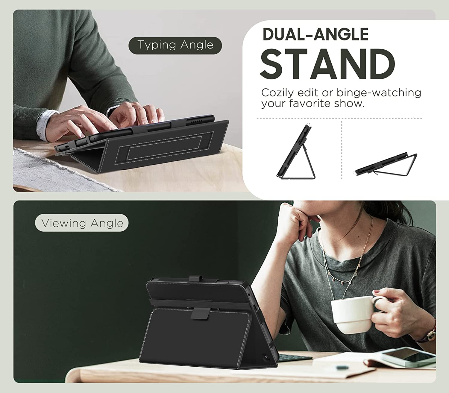 Моко чехол подходит для Amazon все новые Kindle Fire 7 планшет (2022 Release-12th поколения) последняя модель 7 "тонкий защитный чехол с откидной крышкой держателем