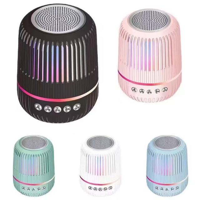 High Quality M4 Bluetooth Speaker with RGB LED Flashing Light Sound Control 200-500mAh Battery USB Powered for Party Camping