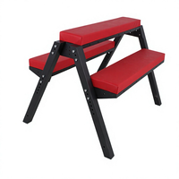 Chaise de Contrainte Professionnelle en Acier Carbone Rembourrée pour BDSM, Ajustable, Aide à la Position Intime et au Bien-être, Mobilier