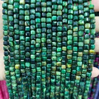 Perles de pierre naturelles mélangées en forme de cube, multicolores, perles intercalaires en pierres précieuses pour la fabrication de bijoux DIY, bracelets et colliers, vente en gros