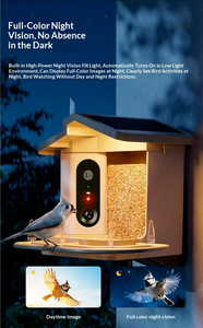 Comedero Inteligente para Pájaros con Cámara – Energía Solar, Control por Aplicación, Identificación de Aves y Alerta de Nivel de Comida - Product Image 6