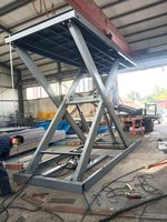 Hidrolik Sabit Makaslı Platform Ağır Yük Elektrikli Çelik 15m Havadan İnşaat İşi