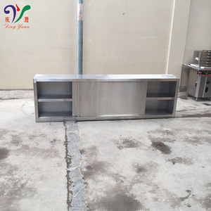 Customized <strong>Free</strong> <strong>Standing</strong> Commercial Grade Stainless Steel Wall <strong>Cabinet</strong> with Space-Saving Sliding Doors - Product Image 5