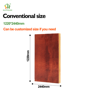 4X8 वाणिज्यिक प्लाईवुड निर्माण प्लाईवुड काले रंग प्लाईवुड शीट 18Mm - Product Image 3