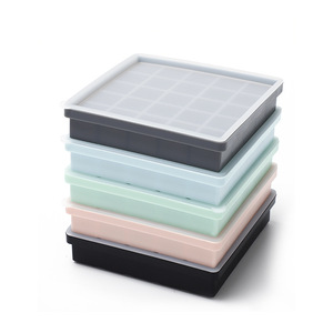 Nouveautés : Moule à glaçons en silicone transparent à 25 compartiments, petit format, personnalisé, avec couvercle - Product Image 5