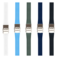Bracelet de montre en caoutchouc fluoréélastomère de luxe compatible avec les montres sportives et les séries IWatch Ultra