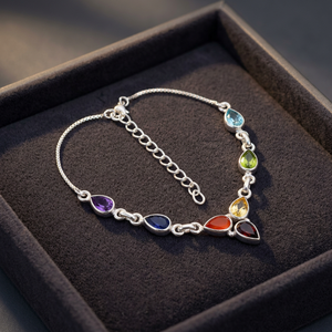 925 <b>Solid</b> Sterling <b>Silver</b> Peridot Multi Gemstone Necklace Engagement Wedding Party Handmade Certified - Product Image 2