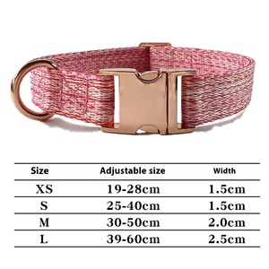 Guinzaglio in nylon imbottito per cani, con collare anti-smarrimento e decorazioni a nastro, personalizzabile, a sgancio rapido, per tutte le stagioni - Product Image 5