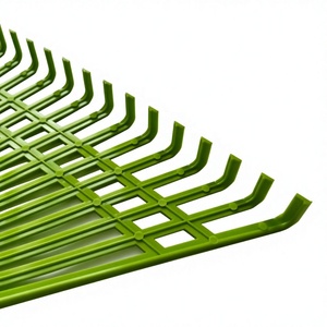 Râteau à feuilles en plastique vert <span class=keywords><strong>de</strong></span> haute qualité Yapu avec manche en bois 40x54cm 22 dents - Product Image 4