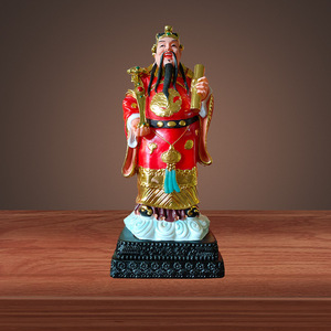 <span class=keywords><strong>Statua</strong></span> di <span class=keywords><strong>Buddha</strong></span> in Marmo Bianco, Statuetta <span class=keywords><strong>del</strong></span> Dio della Ricchezza in Resina, Fu Shou Taoista per Arredamento Feng Shui - Product Image 3