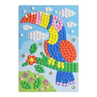 Kit d'art mosaïque EVA personnalisé, puzzle adhésif coloré, bricolage éducatif, jouet d'apprentissage précoce, cadeau pour enfants, OEM ODM, vente en gros
