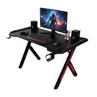 Bureau de jeu ergonomique pour setup de gaming, station de travail informatique, table gamer RGB avec éclairage LED – Offre Spéciale