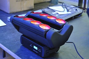 <span class=keywords><strong>Mini</strong></span> projecteur à tête mobile LED <span class=keywords><strong>Spider</strong></span> Light 8x10W pour hôtel, DJ, fête, discothèque, mariage - Product Image 5