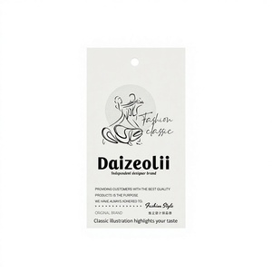 Custom Luxury Waterproof Paper Hang Tags with Brand Logo Printed Gold Foil for Garment Shoes & Bags - Product Image 1