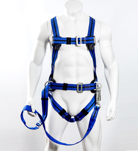 Cinto de Segurança para Escalada Corda de Segurança de Alta Resistência Lanyard de Poliéster com Anel em D de Aço Capacidade de 200kg para Escalada em Rocha - Product Image 1