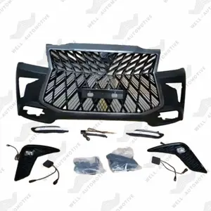 Off-road Accessories Front Car Bumpers ABS Black Plastic Body kits For Fortuner 2016+ Upgrade To Lexus 570