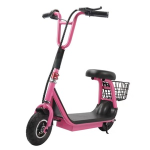Trottinette électrique pliable pour enfants, cadre en alliage d'aluminium, vitesse maximale de 18 km/h, lampe LED alimentée, capacité de charge de 80 kg, siège pour utilisation urbaine - Product Image 1