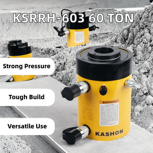 KSRRH-603 Cylindre hydraulique à piston creux à double effet de 60 tonnes, vérin de levage 650 psi, course de 100-200 mm, OEM, garantie 1 an - Product Image 4