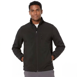 2026 High Quality Mens Outdoor Waterproof Softshell Jacket Stand Collar Front Custom Logo Windproof Lightweight Hiking Sports - Product Image 1