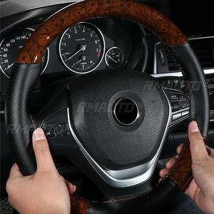<b>Braid</b> on Steering Wheel Car Steering Wheel Cover With Needlework <b>Accessories</b> Microfiber Leather Diameter 38cm Steering Cover - Product Image 6