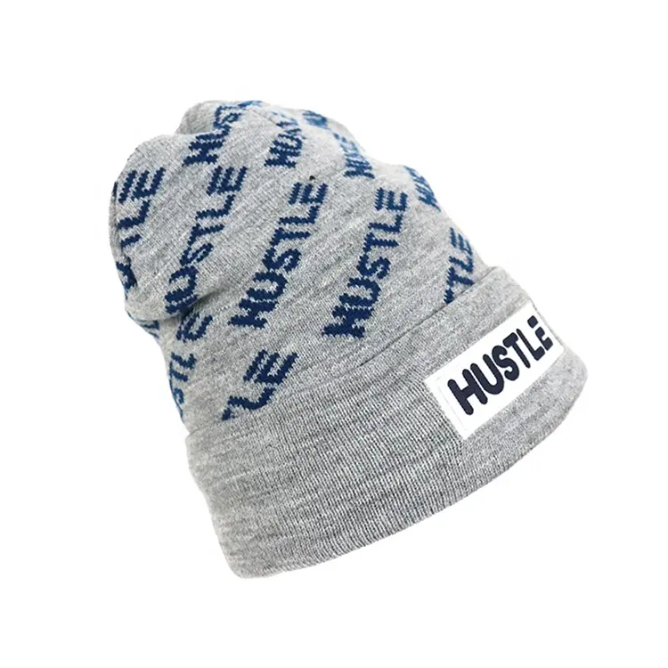 Logo Men Sports Beanie Hats High Quality Customized Bini With Alphabetical Embroidery Winter Pure Colours Custom Hats