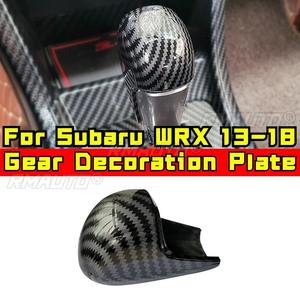 Placa Decorativa de Fibra de Carbono para la Palanca de Cambios de Subaru WRX 2013-2018, Forester 2012-2017, XV STI - Product Image 1