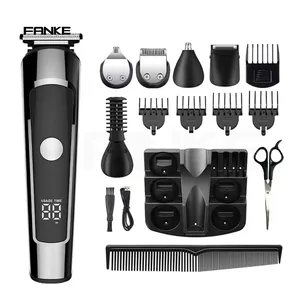 FK-8788 kustom profesional nirkabel pria Kit Perawatan 6-in-1 multifungsi Set pencukur rambut tahan air untuk pria