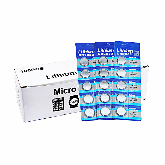 CE Certified 3V CR2032 Customizable Logo Lithium Ion Battery Pack No Rechargeable CR2032 TPS Coin Cell