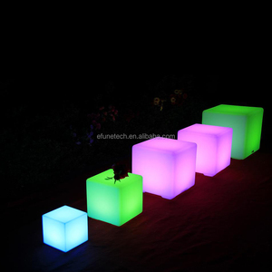 Modern LED Square Cube <strong>Table</strong> Lamp Battery Powered Remote Control RGB Color Changing Dimmable Glow <strong>Lights</strong> - Product Image 5