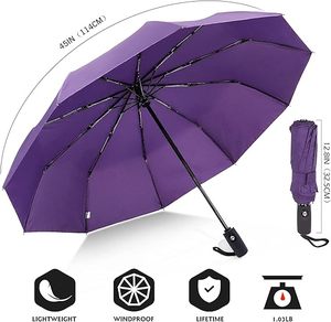 <span class=keywords><strong>Parapluie</strong></span> coupe-vent résistant à double couche impression entièrement personnalisée pluie automatique 10K Parasol fort voyage pliable grands parapluies - Product Image 3