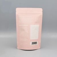 Sac d'emballage imprimé personnalisé écologique 100g, pochette debout pour puces recyclable, sac en papier Kraft pour thé et café