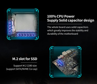 JWIPC pasokan pabrik untuk H610I 12/13th LGA1700 i3/i5/i7 CPU tipis ITX H610 AIO Motherboard dengan Port COM