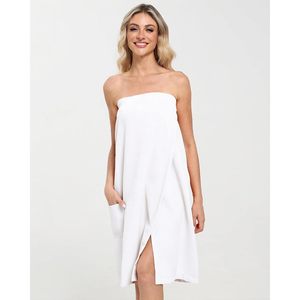 Albornoz de algodón ligero de secado rápido para mujer FOXA, ideal para spa, gimnasio y playa - Product Image 6