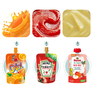 Riempitrice Idraulica Automatica a 2-4-6 Teste per Liquidi, Ketchup, Gelatina, Succo, Purea di Frutta per Bambini, con Tappo a Vite Rotante per Sacchetti in Carta e Plastica - Product Image 3