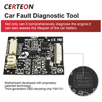 Scanner OBD2 portable avec test de batterie outil de diagnostic Plug and Play pour codes défauts moteur