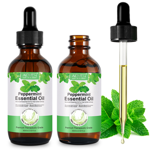 Aceite de Menta Orgánico de Grado Cosmético ALIVER, Antioxidantes Nocturnos, Mentol, Antiinflamatorio, Alivia la Picazón del Cuero Cabelludo, para el Cabello - Product Image 4