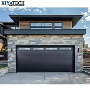 XIYATECH 16x8 Double renfort de grain en acier galvanisé 40 + 65mm 50 + 65mm 50 + 95mm prix Lowes maison sectionnel bâtiment portes de garage