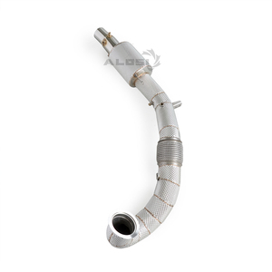 Downpipe senza avviso di guasto motore per Volkswagen <span class=keywords><strong>Golf</strong></span> MK7/MK7.5 <span class=keywords><strong>GTI</strong></span> 2.0T 2014-2019, catalizzatore a striscia in acciaio inossidabile con isolamento - Product Image 5