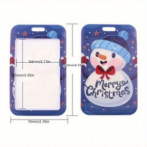 Cordón para Teléfono con Diseño de Muñeco de Nieve Navideño 2024, Soporte de Poliéster con Correas para el Cuello de Santa Claus, para Estudiantes y Tarjetas de Autobús - Product Image 6
