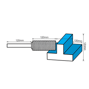 Cortador Rotatorio Fervi Long de Corte Simple de 120 mm para Corte Preciso de Metal - Product Image 1
