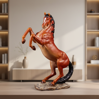 Statue de cheval en fibre de verre, sculpture artisanale en résine, décoration intérieure moderne européenne pour la maison, accessoires pour meuble à vin