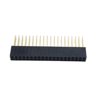 Conector Hembra para PCB de 40 Pines con Paso de 1.0/1.27/2.0/2.54 mm, 2.54 mm, con Chapado en Oro y Material de PBT+Latón