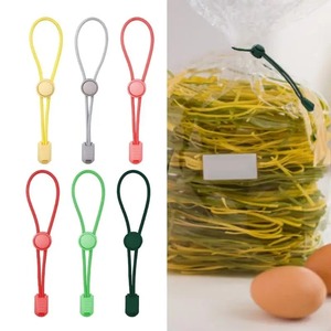 Silicone Sealing <b>clip</b> Food Snack Bread Sealing Freshness Sealing <b>Clip</b> Adjustable <b>Clip</b> Portable Data Cable Storage Kitchen Gadget - Product Image 1